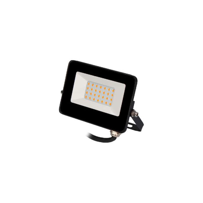 LED-projektor EDM Oransje lys 20W 1000 lumen - Svart