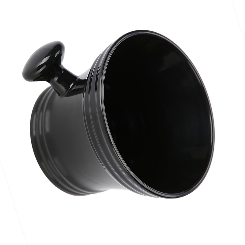 Plastic Shaving Soap Bowl Foam Shaving Soap Cream Bowl Men Shaving Bowl (Black)