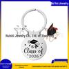 2026 Graduation Inspirational Stainless Steel Keychain Pendant