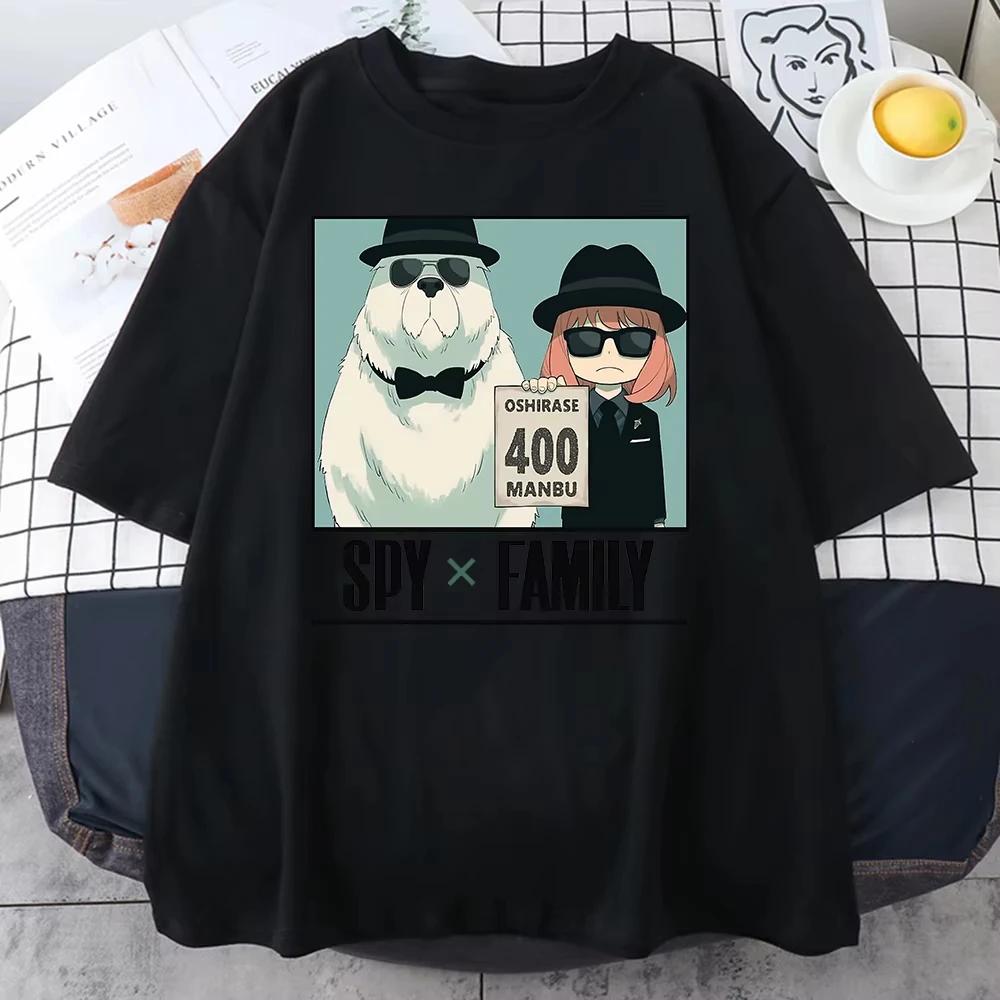 

2025 Аниме Манга Аня Форджер Арт Мужские Хлопковые Футболки с Коротким Рукавом Креативность Все-математика Оверсайз Дышащие с Круглым Вырезом 4XL