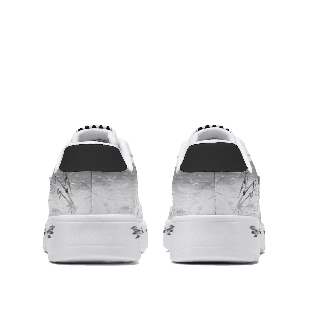 Li Ning Floating Boat Solitary River Ink Shadow, Box Abrasion Resistant Slip Resistant Low Top Skateboard Shoes Women's AGCS420-6(TeamM--BOX)