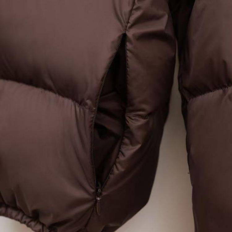 New Women's Solid Color Kendou Style Zip Up Cotton Coat Warm Thick Fashionable Autumn Winter Coat