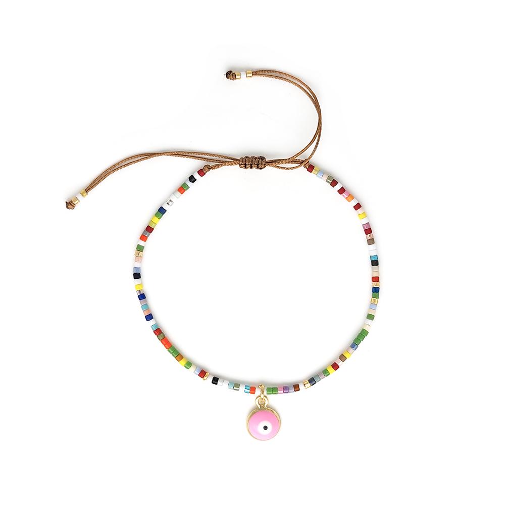 An evil eye bracelet, women's jewelry gift, handmade bracelet, bracelet beads, Bohemian beach stackable bracelet