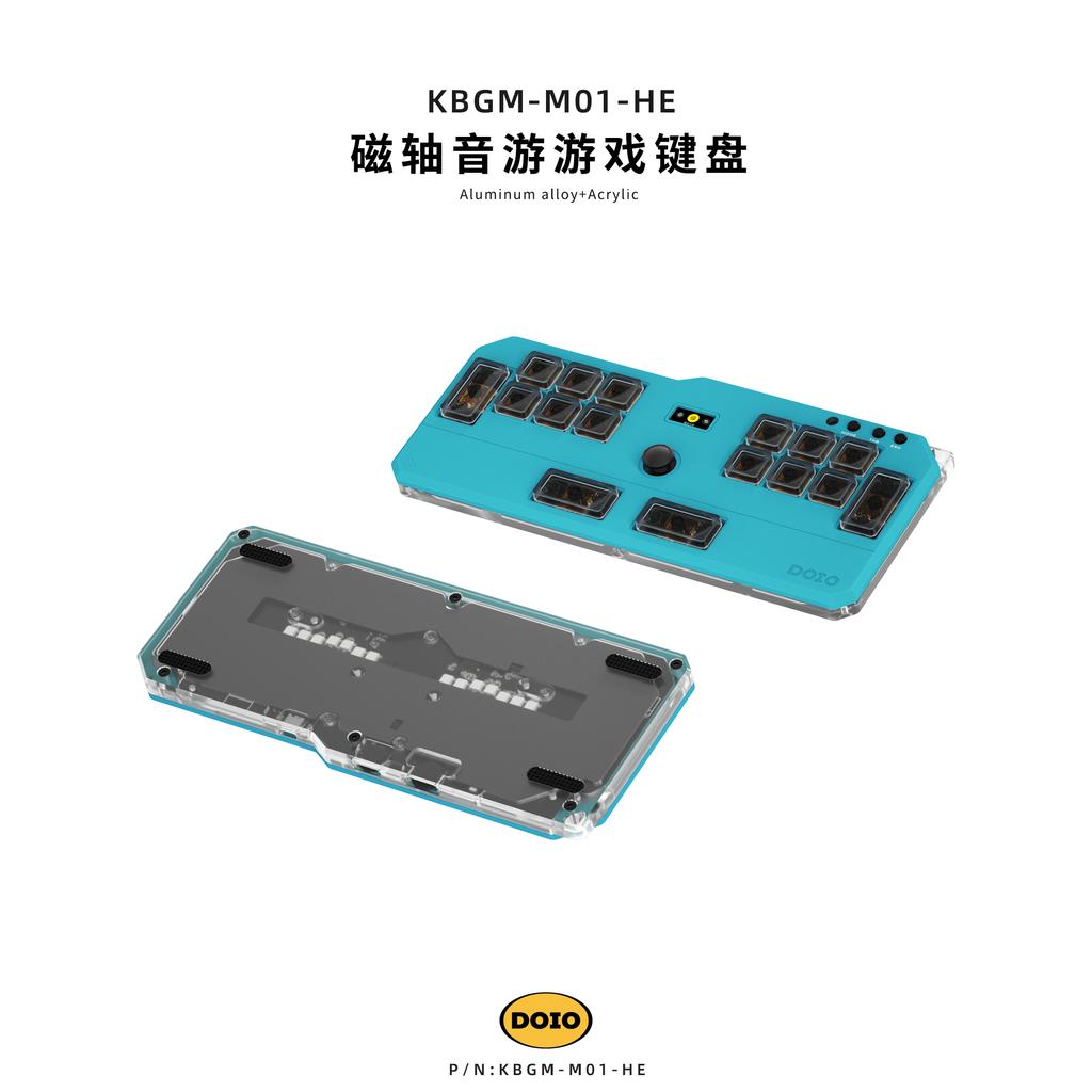 DOIO HITBOX KBGM M01 HE Custom Aluminum Wired Acrylic Low Magnetic Keypad for OSU DJMAX Muse Dash EZ2ON Gamer Accessory Gift