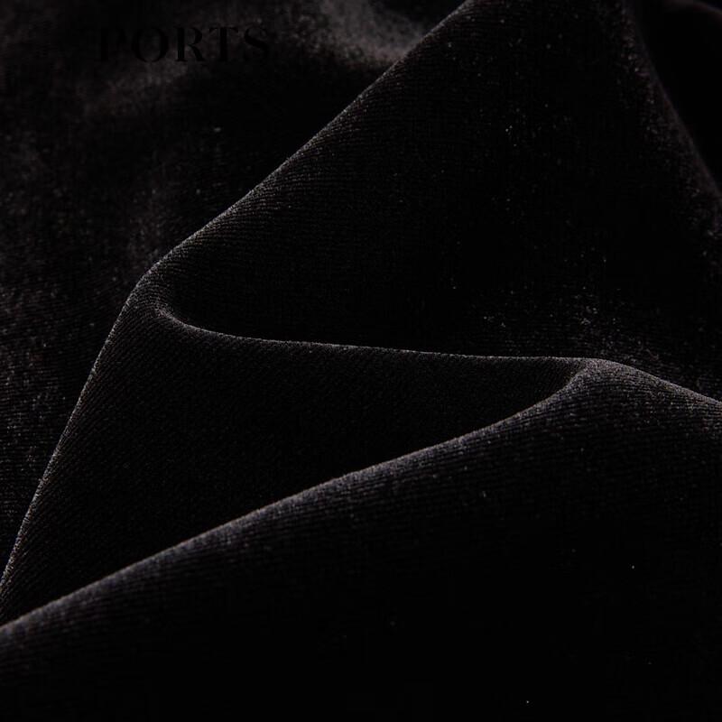 PORTS Women's Black A-Line Dress LT9D009UWE008