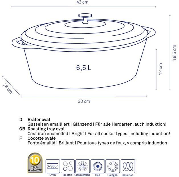 Kela Calido Roasting Pan 6 L (11942)
