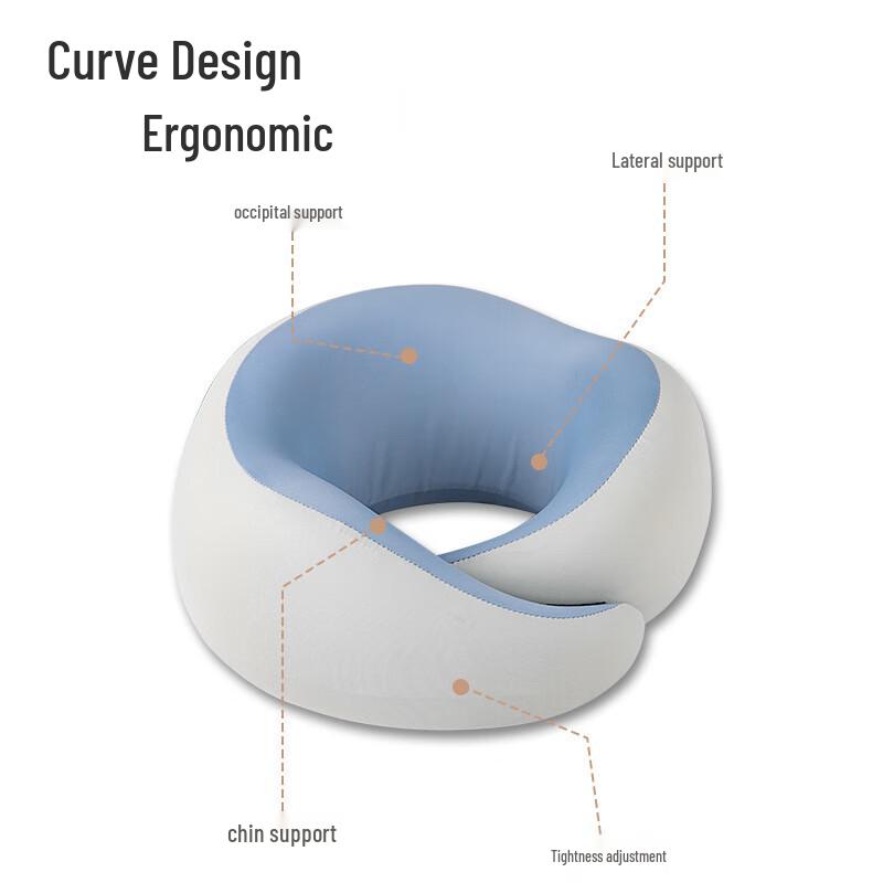 Oujiewang Portable U-shaped Memory Foam Travel Pillow