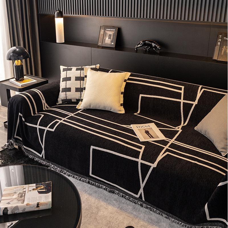 Chenille narzuta na sofę tkanina cztery pory roku uniwersalna prosta nowoczesna Sofa ręcznik odporny na zarysowania narzuta na sofę ręcznik narzuta na sofę koc