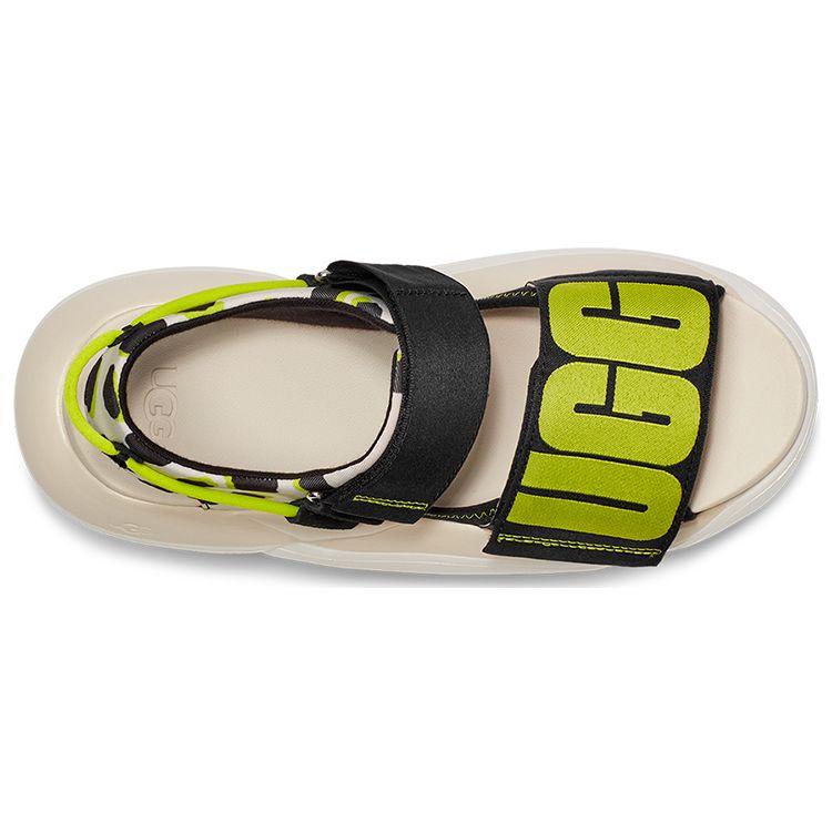 UGG La Cloud Series Fabric Lightweight Breathable Leopard Print Fashion Sandals Women Sandals Sea-Salt 1126951-SSBC