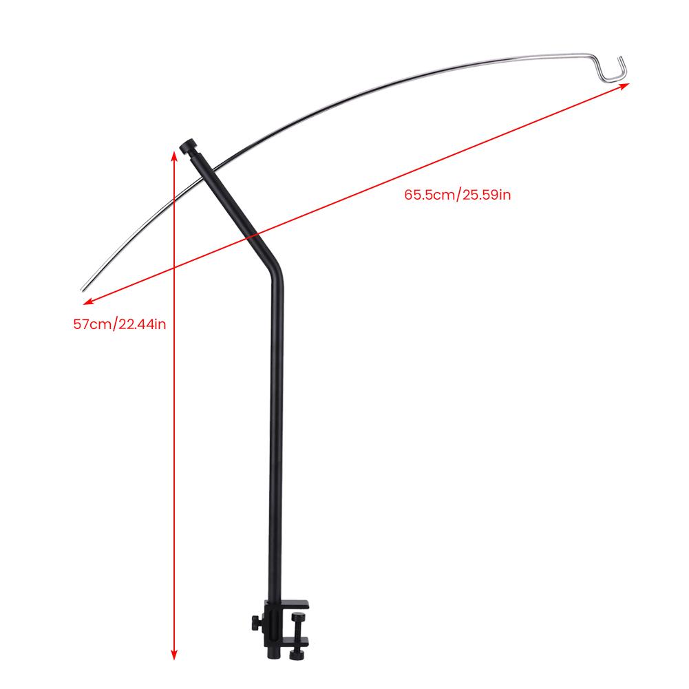 Detachable Lantern Stand Aluminum Alloy Outdoor Portable Light Hanger Portable Lamp Bracket for Picnic Hiking Fishing
