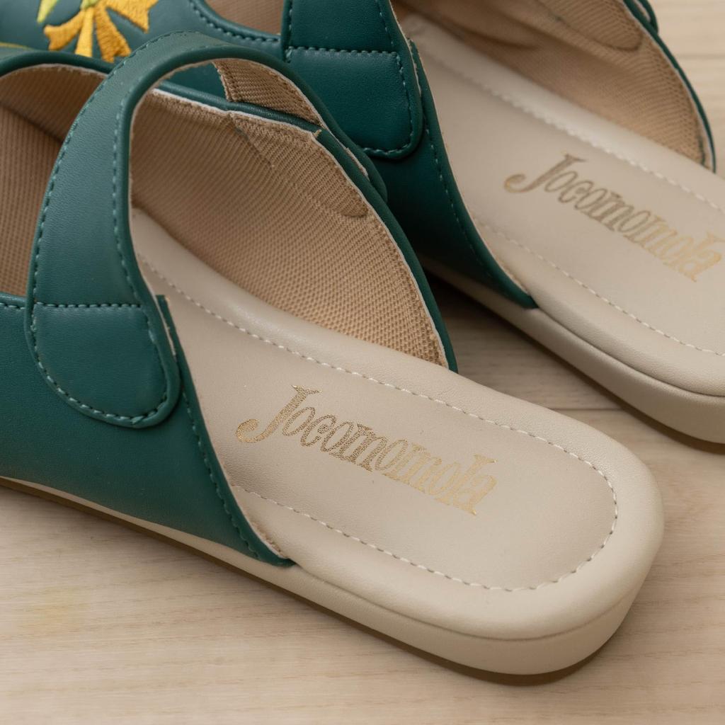 Hokomomola Senko Petalo Outdoor Size M 47163 Sandals, (approx. 22.5-23cm), Green,
