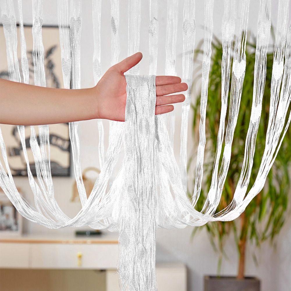 Line Curtain Love Heart String Curtain Room Divider Tassel Curtain Door Curtain  Home Decor