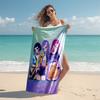 1pc KPop Demon Hunters9 Beach Towel, Comfortable and Thick, and Swimming/Bath/Picnic/Camping Towel, Suitable for Seaside Beaches