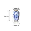 High-Grade Embossed Ceramic Vase for Living Room Decor - Chinese Style Dry Flower Ornament