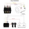 QWORK Wireless Winch Remote Control Kit, 12V 250A Winch Solenoid Relay Contactor + 12V Wireless Winchs Remote, for Truck ATV SUV 63070 62135 74900
