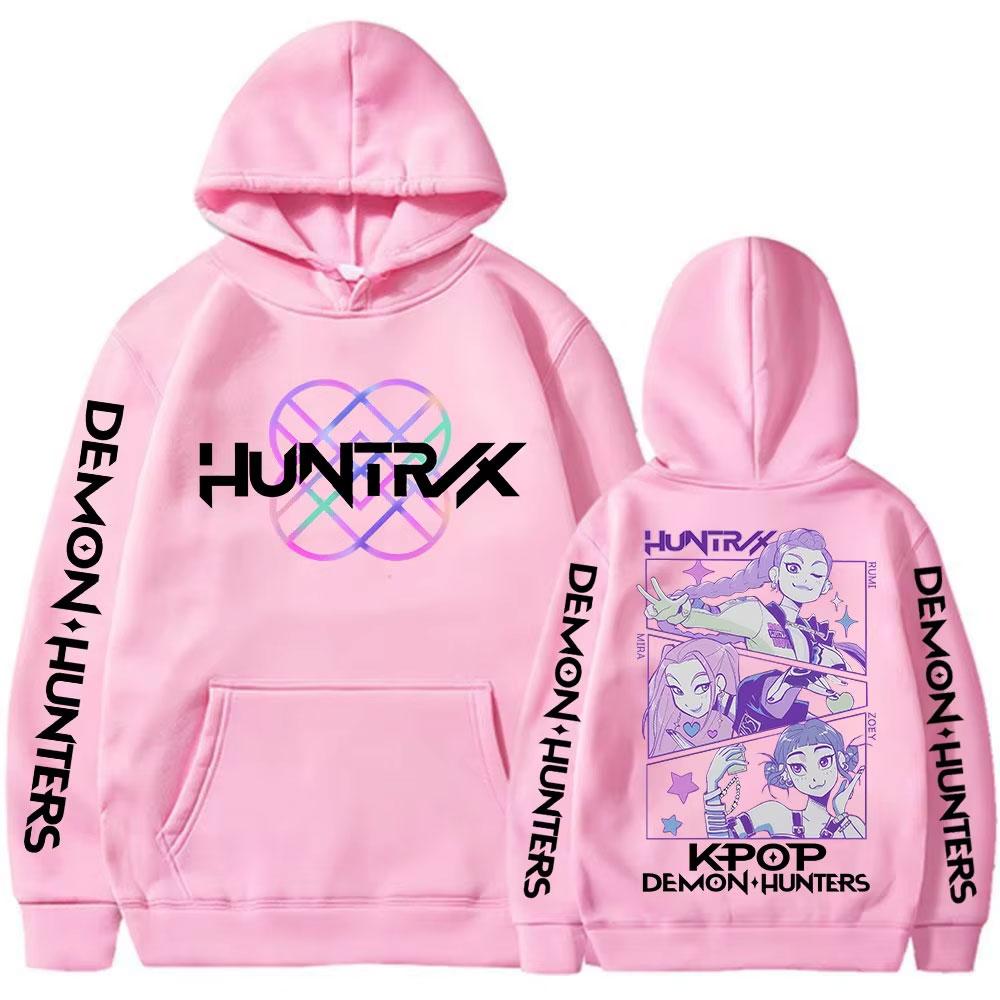 KPop Demon Hunters Movie Rumi Mira Zoey Hoodies Fashion Hip Hop Hooded Sweatshirts Men Women Clothing Casual Oversized Pullovers