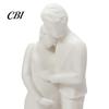 Low-key Textured Ornament 3D Printed Couple Figurine, Husband And Pregnant Wife Embrace Sculpture, Romantic Healing Atmosphere Decor Lover Statue for
