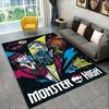 Cartoon Monster High Draculaura Vampire Non-Slip Area Rug for Living Room,Bedroom,Playroom,Soft Carpet Floor Mat Home Decor Rug