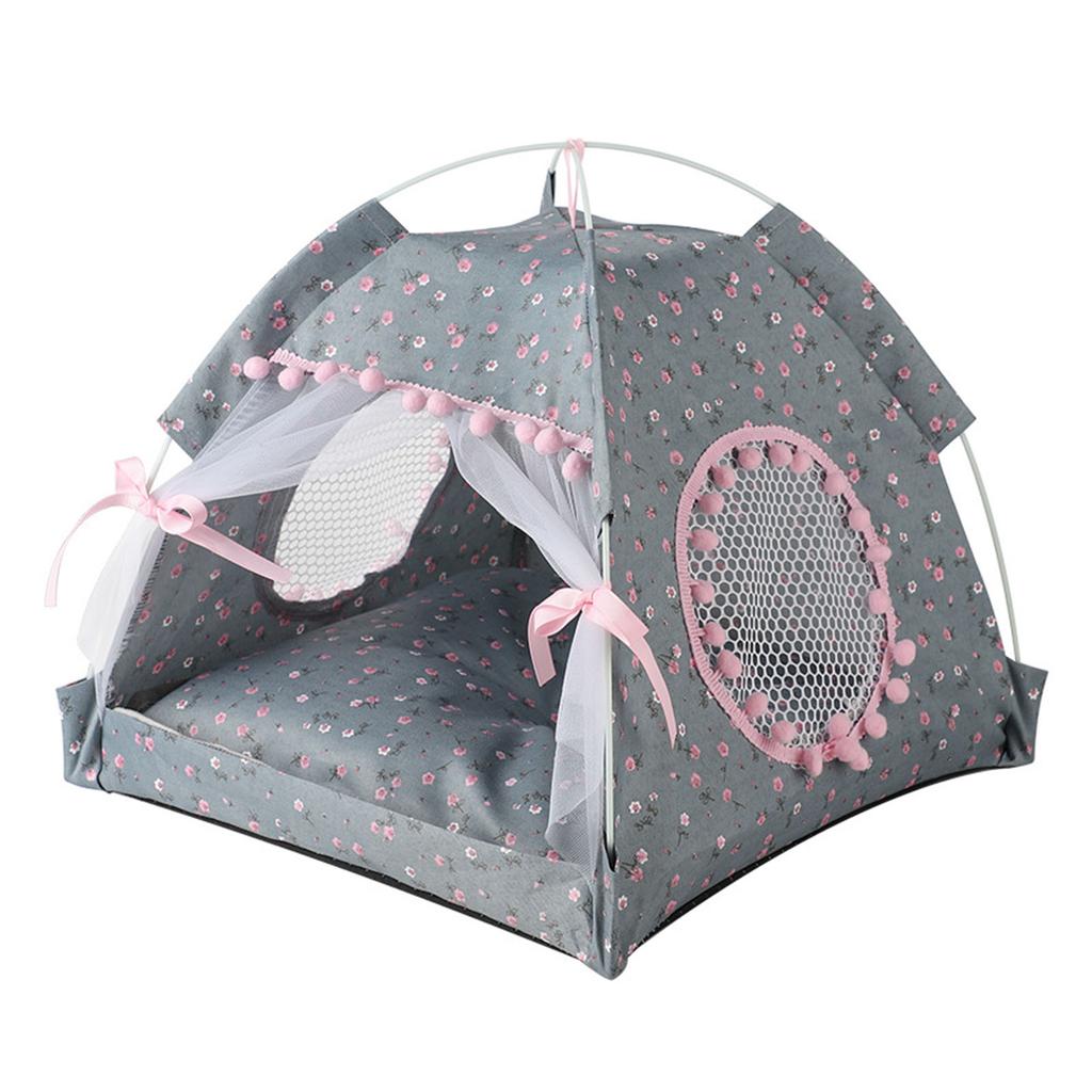Pet Teepee Dogs Cat Bed for Cat Dogs Outdoor Camping Resting Tent Portable Lightweight Puppy Cat Pet Tent Moisture-Proof
