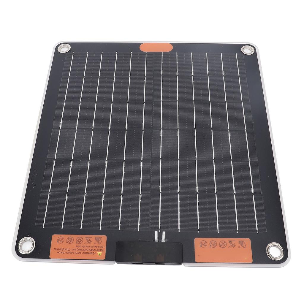 Solar Panel Double Sided 20W Dual TYPE C Output 5V 2A Ultra Thin Portable Solar Panel for Travel Camping