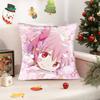 Anime M-Madoka M-Magica CUTE GIRL  Pillowcases Cushion Covers Living Room Sofas Home Decor Gifts