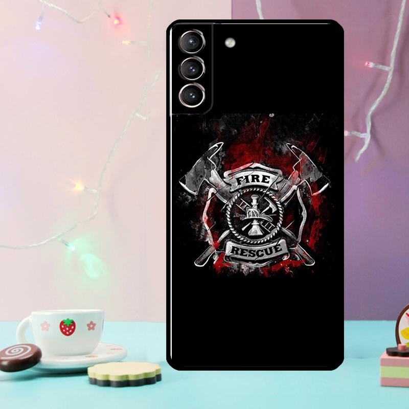 Rescue Fire Dept Phone Case For Samsung Galaxy S24 Ultra S20 S21 S22 S23 S25 Ultra S9 S10 Plus S24 FE Cover