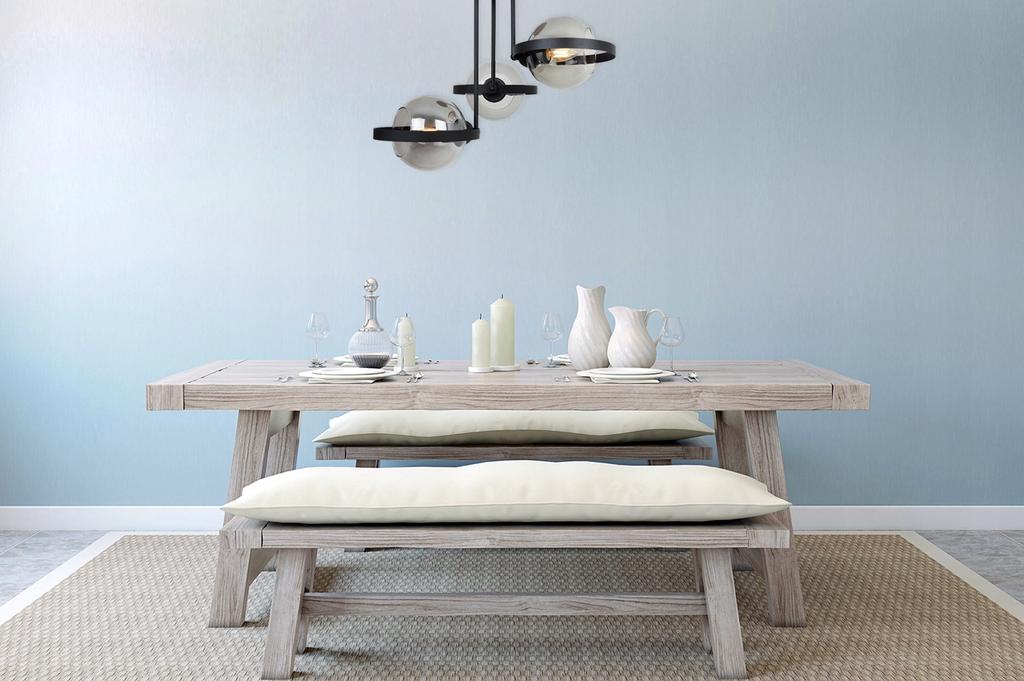 MODERNE GLAS-HÄNGELAMPE GRAPHIT-RING