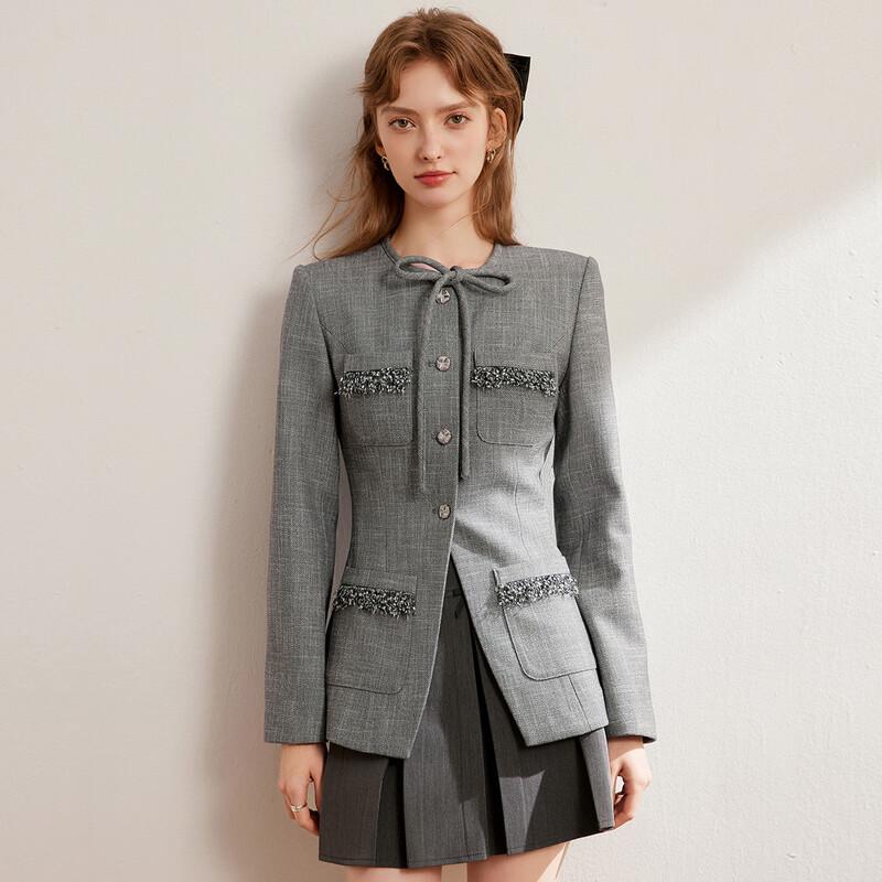 Bailuyu Elegant Commuter Round Neck Jacket S