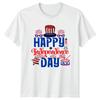 Happy Independence Day Patriotic Holidays Mens Womens Tee Graphic Unisex TShirt