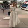 LYRIA Casual Striped Women Dress Lapel Single Breasted Short Sleeve Slim Waist Long Dresses New Lady Fashion Vacation Robe