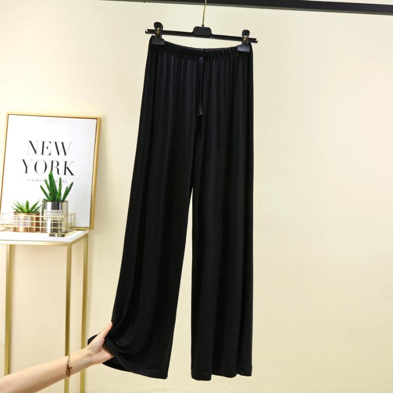 Modal Floor-Length Wide Leg Pants Loose Home Spwear  Color Versatile Casual Summer Thin Home Pants Women