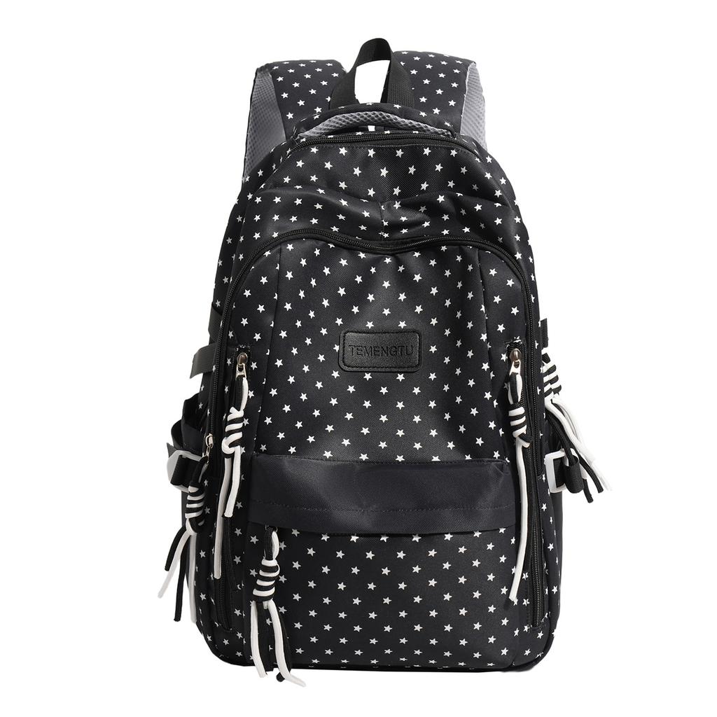 Schoolbag High Value Korean Version Fresh Schoolbag Japanese Princess Cute Star Print Backpack Junior High School Class Backpack