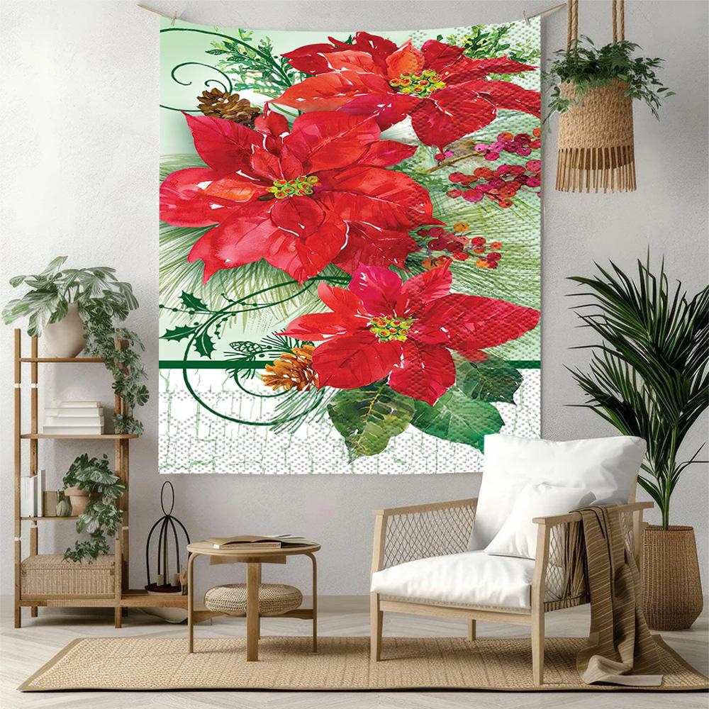 Christmas Wall Decor Tapestry Art For Pet Memorial Birthdaywedding Party Backdrop Family Gift
