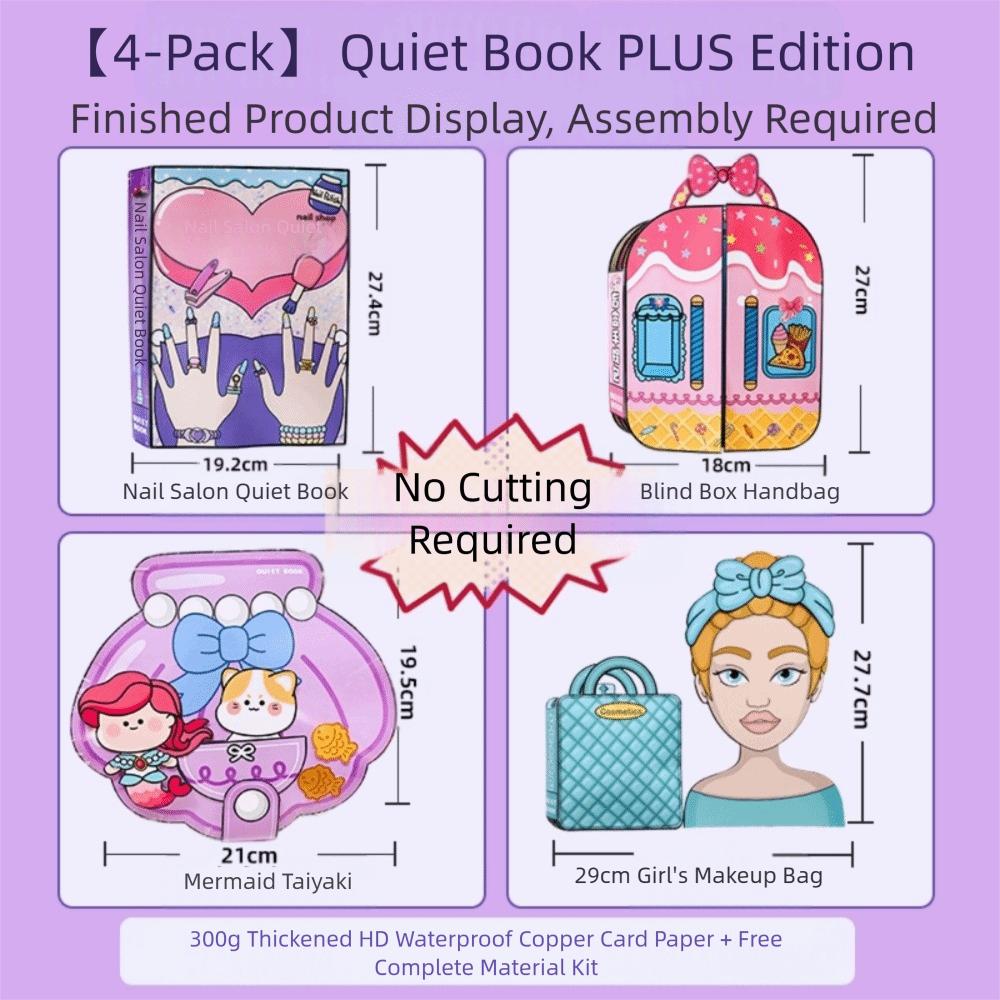 3D Design Creative Sticker Games Handmade 3D Makeup Quiet Book  Creative Play