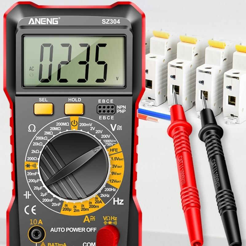 Digital Multimeter Pen Meter USB Charge Voltmeter Auto Ranges Voltage Tester Backlight Flashlight Sensitivity Adjustable