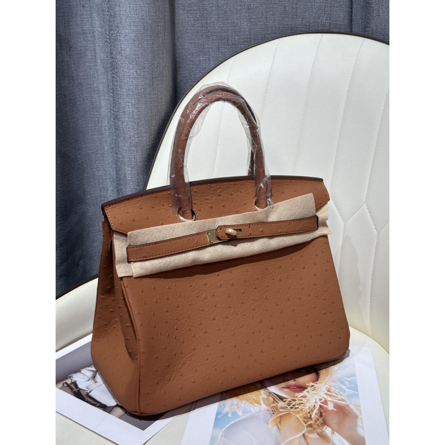 Кожа коровы первого слоя с тиснением под страуса, 30 см, высокое качество 30 # (strapless)