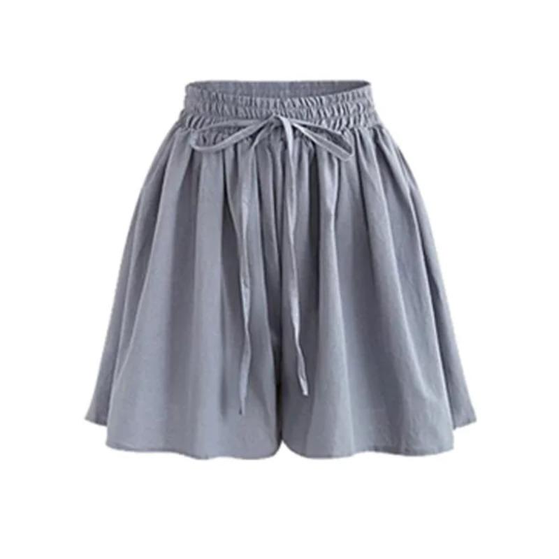 Summer Women Shorts High Waist Loose Short Slacks