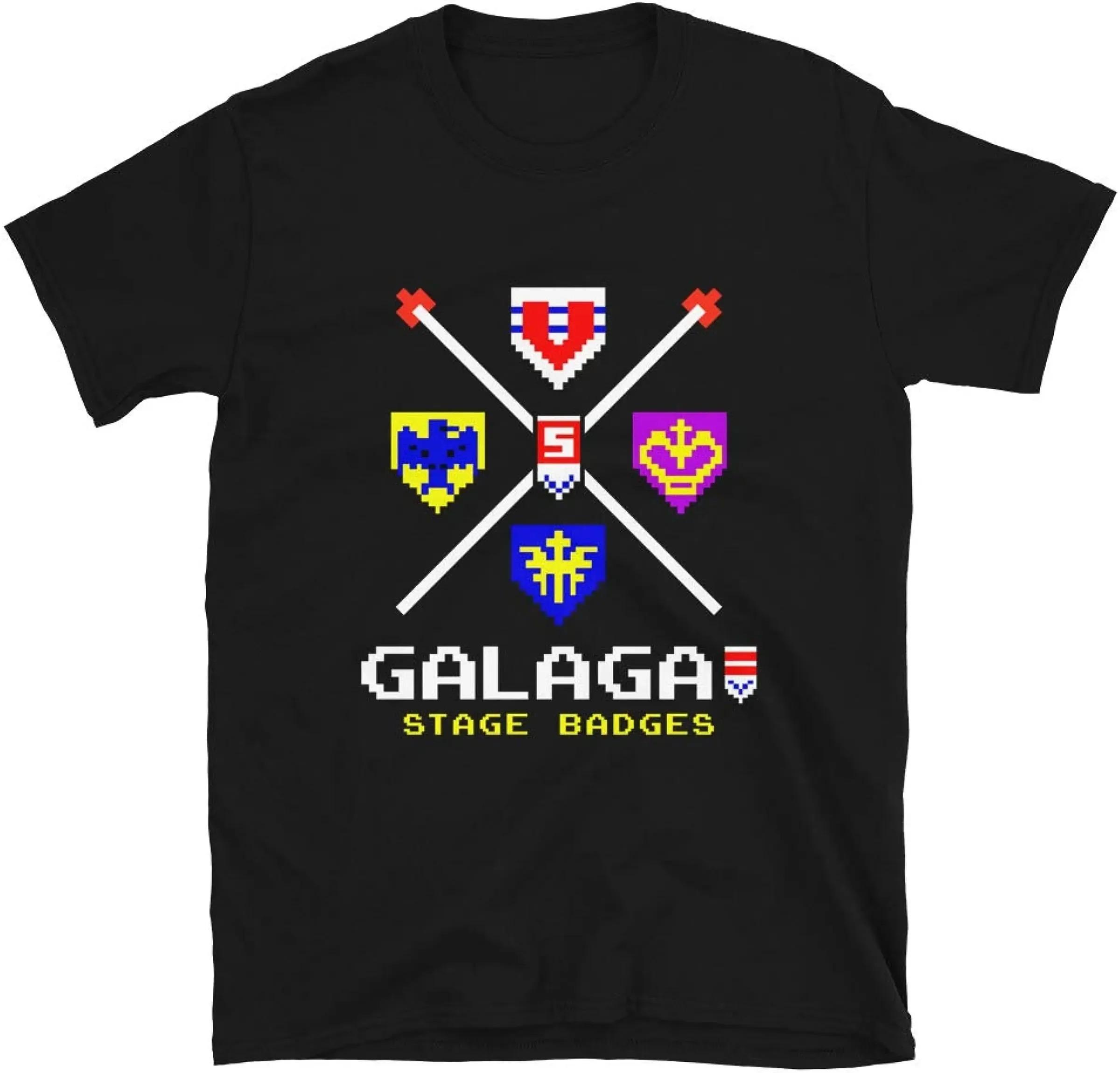 

Cool Arcade Galaga Video Game Retro Vintage 80s Invader Space Gaming Alien T Shirt for Men 100% Cotton Gift Idea Clothes 4XL