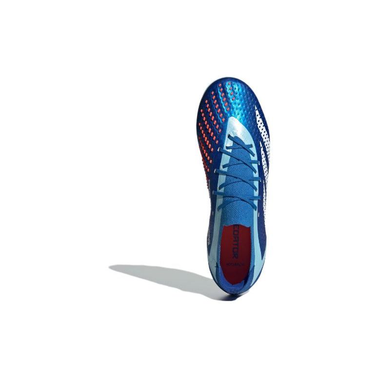 Adidas Predator Accuracy.1 Round Toe Lace-Up AG (Rubber Short Stud) Soccer Shoes Unisex Soccer Shoes Blue White IG5171