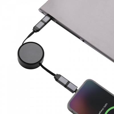 XD Xclusive Terra Recycled Aluminium 6-In-1 Retractable Connector Cable