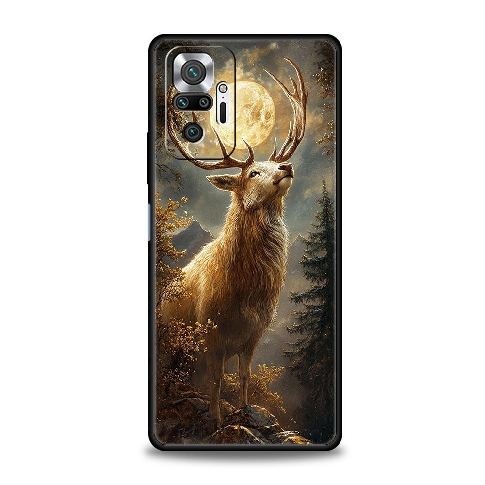 

Мультяшный олень Чехол для телефона Cover для Redmi 14C 10C Note 15 14 13 12 10 11 K40 Pro Plus 5G Ударопрочный Мягкий ТПУ Корпус Fundas for Note 15 4G