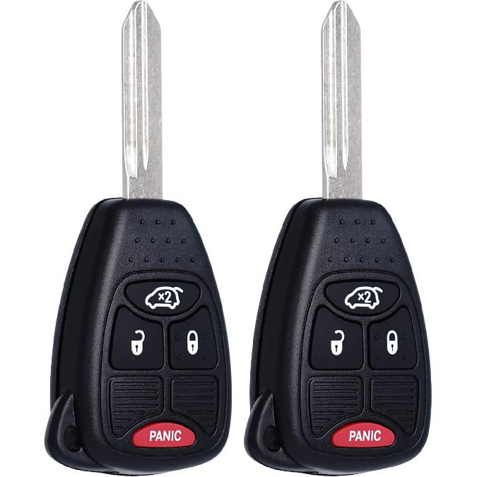 MechanMagic Key Fob Replacement Fits for Chrysler 300 2005-2007 Sebring 200 Aspen Dodge Charger Avenger Jeep Commander Grand Cherokee 2005-2007