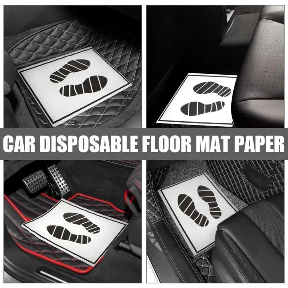 High Quality Disposable Car Floor Mats 100 50 25Pcs Waterproof Anti Slip Paper Vehicle Protection Interior Car Accessories