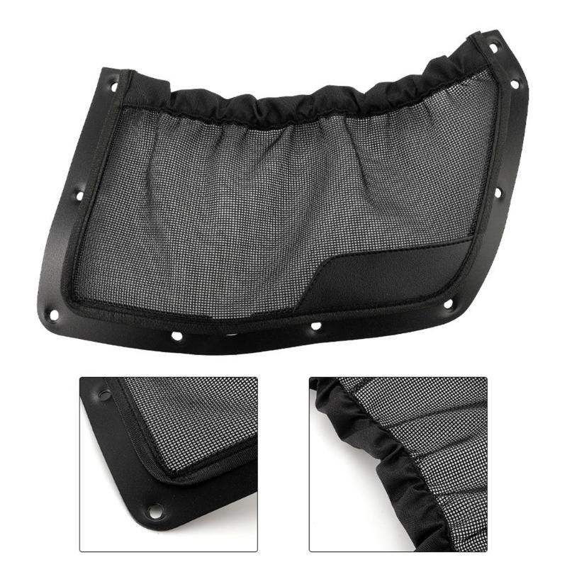 UTV Back Storage Pocket Mesh Holder Bag with Mounting Screws Backrest Storage Net Bag Organizer