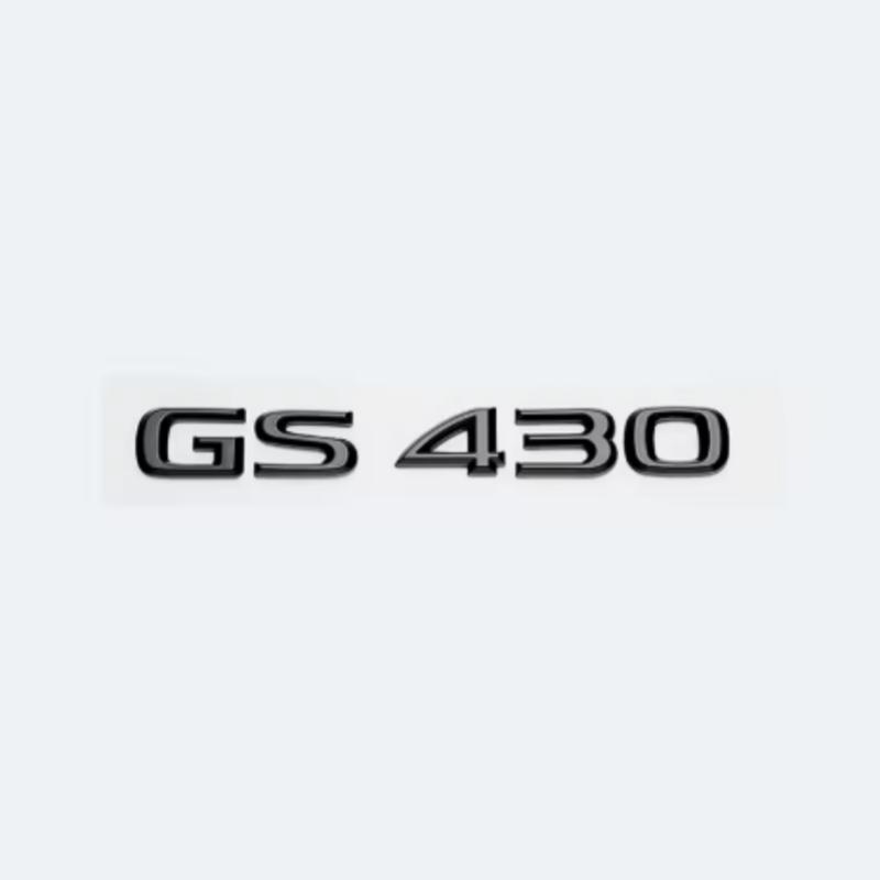 Pro Lexus GS200t GS250 GS300 GS350 GS430 GS460 GS450h HYBRID Logo zadního kufru Lesklá černá Znak ABS Dopis o modernizaci