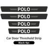 WET1 Leather Car Door Plate Threshold Protector Strip Sticker For VW Polo CC Bora Golf Jetta Lavida Lamando Magotan Passat GTI