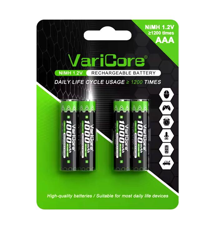 Akumulator Bateria Ogniwo Varicore Vc-Aaa 1000 Aa-Ni-Mh 1.2V 1000Mah 4-Pak