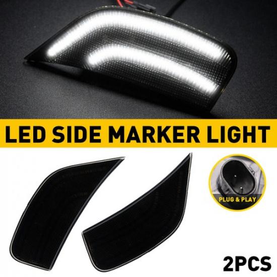 

2x White Marker Side LED Lights For -up GMC Yukon Tahoe XL Suburban Escalade