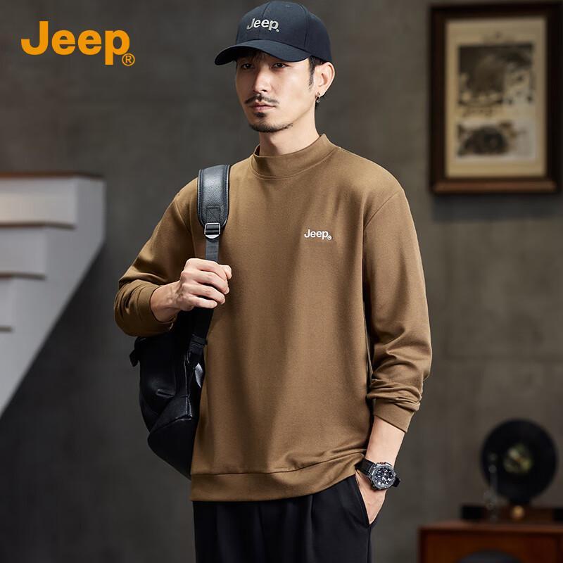 

Jeep Men s Half-High Collar Pullover Sweatshirt 4XL