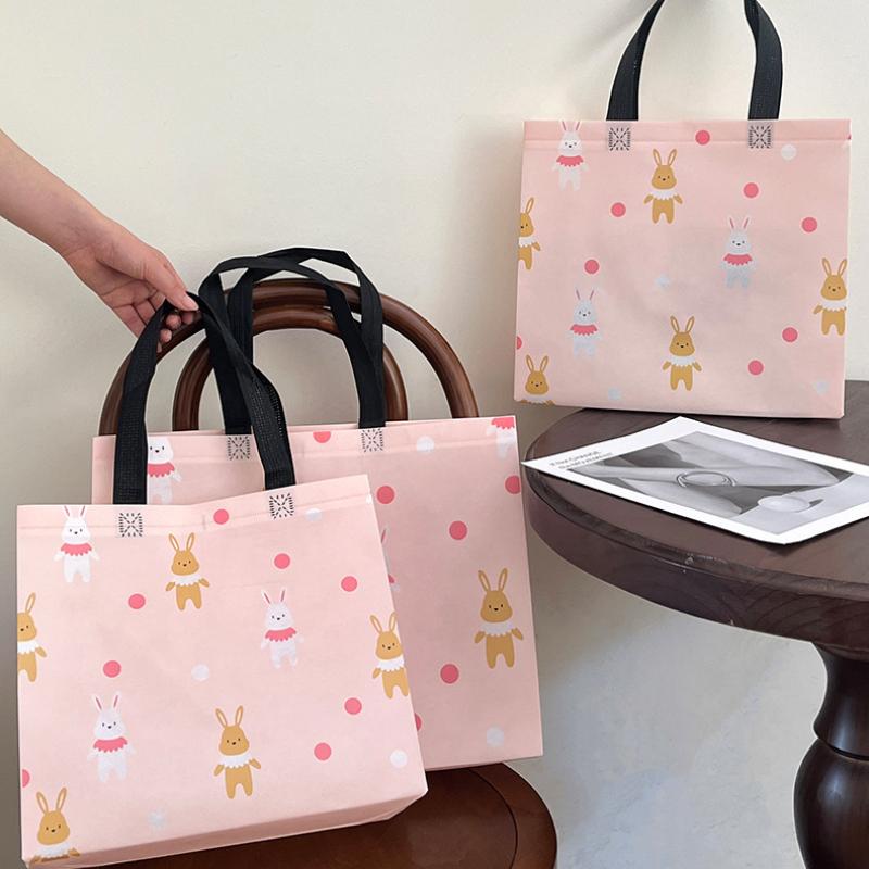 Cartoon Cute Rabbit, Children's Clothing, Clothing Store, Laminated Non-woven Fabric Bag, Shopping Gift, Handbag, Women's Clothing Bag